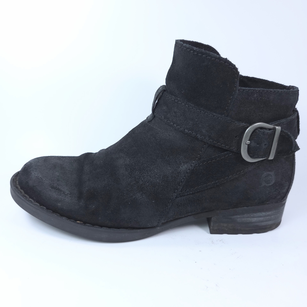 Sorel Waterproof Black Leather Moto Ankle Booties W 9.5